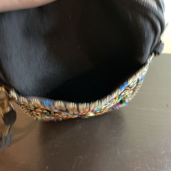 Women's Embroidered Floral Boho Shoulder Bag Purse Small - Picture 7 of 10